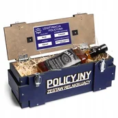 Zestawy upominkowe - Prezent dla Policjanta Skrzynka na alkohol na urodziny dla Taty Kolegi - miniaturka - grafika 1