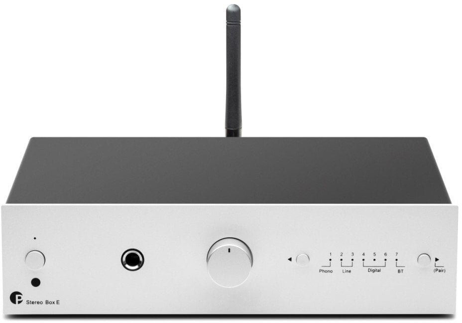 Pro-Ject STEREO BOX E - Minimalistyczny wzmacniacz zintegrowany - srebrny