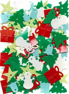 Cekiny, konfetti świąteczne - Dekoratorstwo - miniaturka - grafika 1