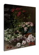 Obrazy i zdjęcia na płótnie - Spring Flowers, Claude Monet - obraz na płótnie Wymiar do wyboru: 70x100 cm - miniaturka - grafika 1