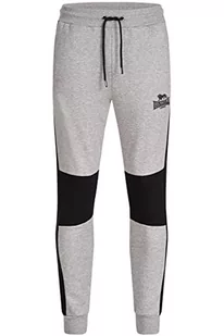 Lonsdale Męskie spodnie dresowe Smerral, Marl Grey/Black, XXL - Spodenki męskie - miniaturka - grafika 1