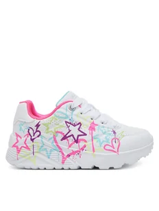 Skechers Sneakersy Uno Lite - My Drip 310391L/WMN Biały - Buty dla dziewczynek - miniaturka - grafika 1