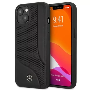 Mercedes MEHCP13SCDOBK iPhone 13 mini 5,4" czarny/black hardcase Leather Perforated Area - Etui i futerały do telefonów - miniaturka - grafika 1