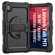 Etui do tabletów - Etui pancerne 360 z miejscem na rysik do Lenovo M11 10.95" 11" TB330FU TB330XU TB331FC Alogy Pirate 360 Case obudowa na tablet Czarne - miniaturka - grafika 1
