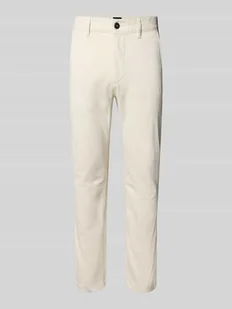 Chinosy o kroju slim fit z mieszanki bawełny - Spodnie męskie - miniaturka - grafika 1