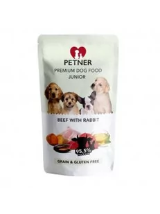 ZOO FACTORY SP.Z O.O. Petner Mokra Karma Dla Młodych Psów Wołowina z Królikiem 5ďż00 g - Mokra karma dla psów - miniaturka - grafika 1