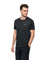Koszulki męskie - Jack Wolfskin Męski T-Shirt Pack & Go T M, Czarny, L - miniaturka - grafika 1