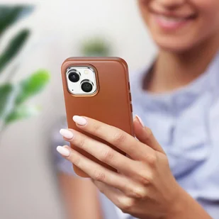 Dux Ducis Naples etui iPhone 14 Plus magnetyczny skórzany pokrowiec MagSafe brązowe - Etui i futerały do telefonów - miniaturka - grafika 9