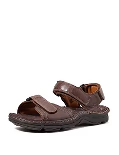 Clarks sandały męskie ATL Part, Brązowy Dark Brown Lea, 47 EU - Sandały męskie - miniaturka - grafika 1