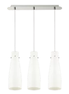 Lampy sufitowe - Lampex Lampa wisząca Rodan 3, biała - miniaturka - grafika 1