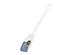 LogiLink Kabel sieciowy CQ4081S CAT 7 S/FTP AWG 26/7 RJ45 7.50 m Biały - Kable miedziane - miniaturka - grafika 1