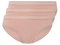 Majtki damskie - esmara® Figi damskie z tkaniny żeberkowej, 3 pary (S(36/38), Różowy) - miniaturka - grafika 1