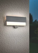 Lampy ogrodowe - Trio MARIZA 247069142 kinkiet zewnętrzny z czujnikiem LED 10W IP44 antracyt światło góra dół odbite - miniaturka - grafika 1