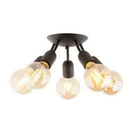Lampy sufitowe - Rubio lampa sufitowa 5xE27 czarna 4830 - miniaturka - grafika 1