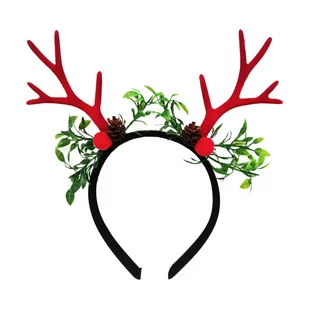 Xmass Joy Opaska rogi renifera światełka - Dodatki do strojów karnawałowych - miniaturka - grafika 1
