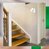 Lampy ścienne - Briloner Kinkiet Isil A, biały, 1-punktowy, metalowy, obrotowy - miniaturka - grafika 1