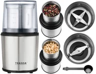 Młynki do kawy Black Friday 2022 - Młynek elektryczny i Rozdrabniacz do ziaren kawy ziół orzechów 2w1 300W - miniaturka - grafika 1