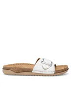 Klapki i japonki damskie - Inblu Klapki AA370100 Biały - miniaturka - grafika 1