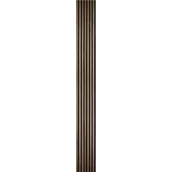 Panele ścienne i boazeria - Panele ścienne 3D Lamel na czarnym filcu 265X30 cm fornirowany Orzech 7 lameli - miniaturka - grafika 1