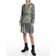 Sukienki - Replay Sukienka damska, 010 Multicolor, M - miniaturka - grafika 1