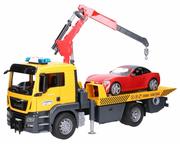 Samochody i pojazdy dla dzieci - Bruder pomoc drogowa i roadster 3750 MAN TGS - miniaturka - grafika 1