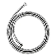 Węże elastyczne - Wąż natryskowy stalowy o podwójnym splocie rozciągliwy 150 cm chrom Invena - miniaturka - grafika 1