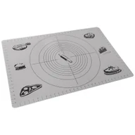 Obrusy i serwetki - Duża Stolnica Mata do Wałkowania Ciasta Kuchenna Podkładka Miarki 65x45 cm - miniaturka - grafika 1