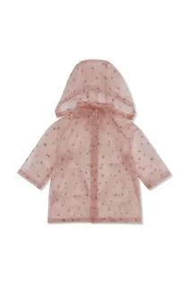 Kurtki i płaszcze dla dziewczynek - Konges Sløjd płaszcz przeciwdeszczowy dziecięcy kolor różowy - grafika 1