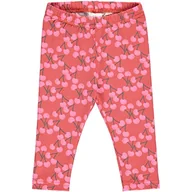 Legginsy - Fred's World by Green Cotton Dziewczęce legginsy wiśniowe, Cranberry, 74 cm - miniaturka - grafika 1