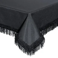 Obrusy i serwetki - Obrus EUROFIRANY Jasper 140 x 260 cm Czarny - miniaturka - grafika 1