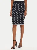 Spódnice - Fracomina Spódnica ołówkowa FR25WG4009K414F8 Granatowy Slim Fit - miniaturka - grafika 1