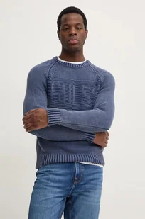 Guess sweter ELLERY męski kolor granatowy  M4BR10.Z3KC1 - Swetry męskie - miniaturka - grafika 1