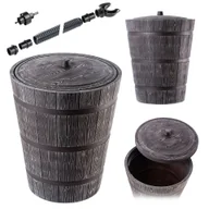 Zbiorniki na deszczówkę - Zbiornik na deszczówkę Talais + zestaw przyłączeniowy 275L brąz - miniaturka - grafika 1