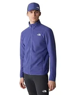 Kurtki męskie - The North Face - Męska Bluza Polarowa Resolve z Pełnym Zamkiem Błyskawicznym - Ekologiczna Kurtka Outdoorowa i Kempingowa, Cave Blue, S - miniaturka - grafika 1