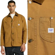 Moda i Uroda OUTLET - Lee LOOSE LOCO JACKET WORKWEAR OCIEPLANA BRĄZOWA LUŹNA KURTKA KATANA L - miniaturka - grafika 1