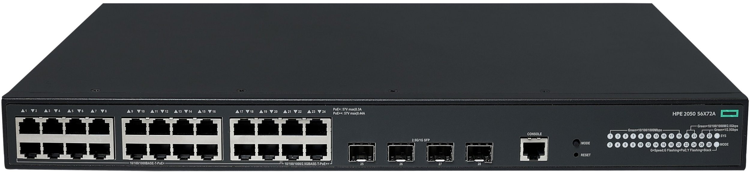 Switch HPE NW CW 2050 24G POE+ 4F 42-STOCK S6X72A