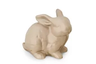 Figurki dekoracyjne - Figurka Królik TENOS jasny brąz, 16x13x11, ceramika - miniaturka - grafika 1