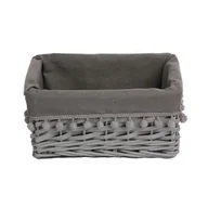 Pozostałe akcesoria do uprawy roślin - Koszyk szary z pomponami 30 x 21 x 13 cm szary - miniaturka - grafika 1