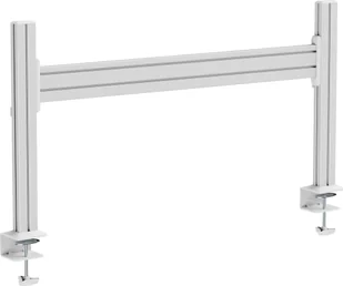 InLine® Slatwall Tischhalterung, Panel Aluminium 1m inkl. 2 Stützen 0,43m - Uchwyty do monitorów - miniaturka - grafika 1