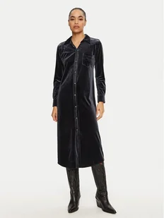 Wrangler Sukienka koszulowa 112356506 Czarny Slim Fit - Sukienki - miniaturka - grafika 1