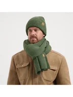 Apaszki i szaliki męskie - TRAVELIN' Szal w kolorze khaki - miniaturka - grafika 1