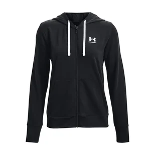 Damska Bluza UNDER ARMOUR RIVAL TERRY FZ HOODIE 1369853-001 – Czarny - Bluzy damskie - miniaturka - grafika 1