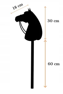 2 x HOBBY HORSE MAŁY A4 KOŃ NA KIJU NA PATYKU KONIK PLUSZOWY + WODZE + OGŁO - Maskotki i pluszaki - miniaturka - grafika 1