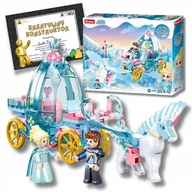Klocki - Klocki Sluban B0896 Kareta Elza Frozen Kraina Lodu Jednorożec Zima + Gratis - miniaturka - grafika 1