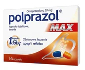 Układ pokarmowy - Polpharma Polprazol Max 14 kapsułek 4881121 - miniaturka - grafika 1