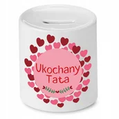 Skarbonki - SKARBONKA DLA TATY UKOCHANY TATA PREZENT z Nadrukiem ze Zdjęciem - miniaturka - grafika 1