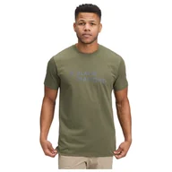 Koszulki sportowe męskie - Koszulka męska Black Diamond M Mini Stacked Ss Tee Rozmiar: XL / Kolor: zielony - miniaturka - grafika 1