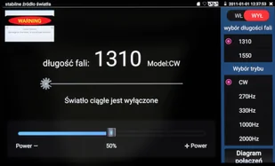 REFLEKTOMETR OPTYCZNY (OTDR) Z TESTEREM CCTV CS-R4-50H - Akcesoria do monitoringu - miniaturka - grafika 16