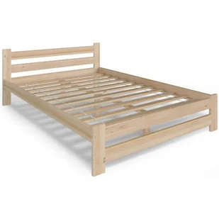 Dwuosobowe łóżko sosnowe ze stelażem 180x200 E4-F77 - Stelaże pod materac - miniaturka - grafika 1