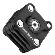 Zabezpieczenia do roweru - Zapięcie rowerowe ROCKBROS WD795 Folding lock Składane Czarny - miniaturka - grafika 1